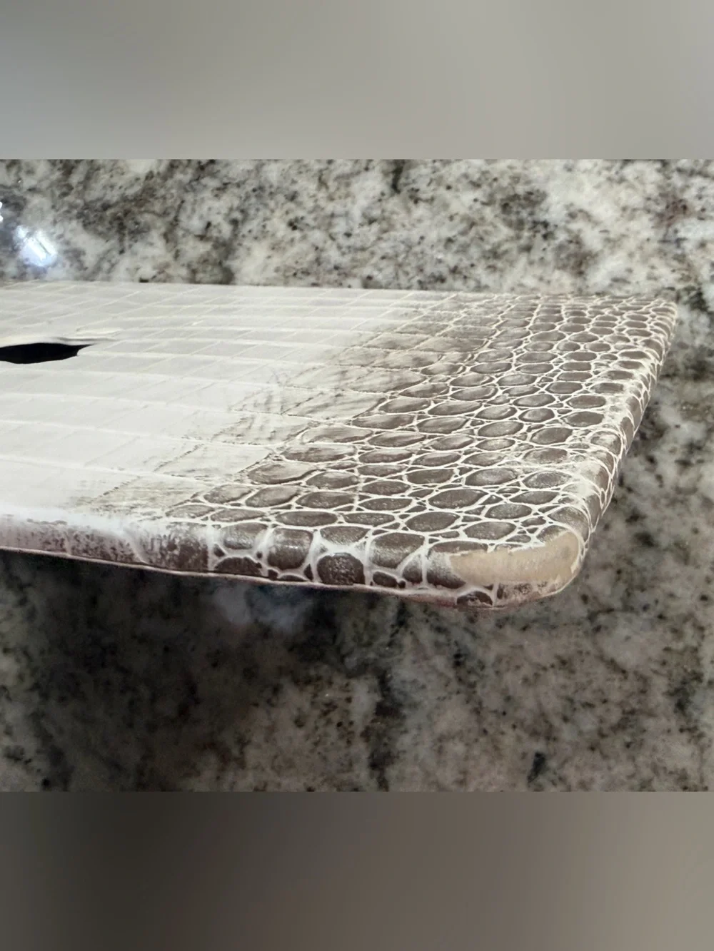 Heaven Mayhem Crocodile Embossed Vegan Leather MacBook Air 13” Case